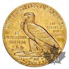 USA-1910-2 1/2 DOLLARS-INDIAN HEAD-SUP-FDC