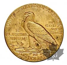 USA-1912-2 1/2 DOLLARS-INDIAN HEAD-SUP-FDC