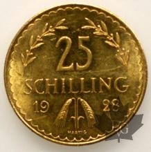 AUTRICHE-1928-25 SHILLING-SUP-FDC
