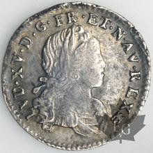 FRANCE-1719AA-1/12 Ecu-Louis XV