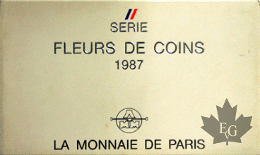 FRANCE-1987-SERIE FLEURS DE COIN