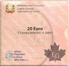 ITALIE-2005-20 euro-Or-L&#039;europa delle Arti