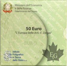 ITALIE-2005-50 euro-Or-L&#039;Europa delle Arti- DEGAS