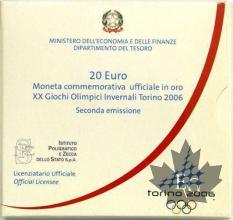 ITALIE-2005-20 euro-Or-XX Giochi Olimpici Invernali Torino-II°