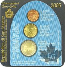 SAINT MARIN - 2005 - 2 Cent / 20 Cent / 2 Euro