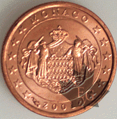 MONACO-2001-1 Cent