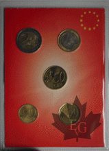 MONACO-2001-SET 5 monnaies