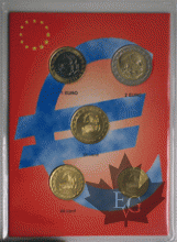 MONACO-2001-SET 5 monnaies