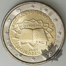 FINLANDE-2007-2 EURO COMMEMORATIVE TRAITE