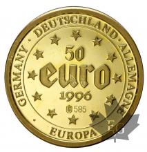 ALLEMAGNE-1996-50 EURO ESSAI-PROOF
