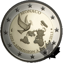 MONACO-2013-2 EURO COMMEMORATIVE-BE