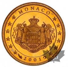 MONACO-2001-1 CENTIME-BE-PROOF