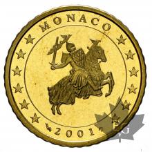 MONACO-2001-50 CENTIMES-BE-PROOF
