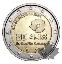 BELGIQUE-2014-2 EURO COMMEMORATIVE-FDC