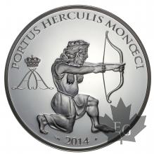 MONACO-2014-10 EURO SILVER HERCULE-PROOF