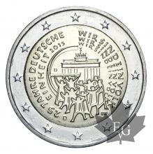 ALLEMAGNE-2015D-2 EURO-German Unity-FDC