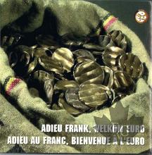 BELGIQUE-2002-COFFRET-ADIEU FRANK WELKOM EURO-FDC