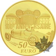 FRANCE-2009-50 EURO OR-ETTORE BUGATTI-PROOF