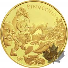 FRANCE-2002-20 EURO OR-PINOCCHIO-PROOF
