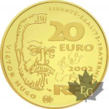 FRANCE-2002-20 EURO OR-GAVROCHE-VICTOR HUGO-PROOF