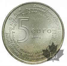 PAYS BAS-2004-5 EURO ARGENT-FDC-Élargissement de l&#039;UE