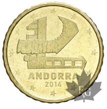 ANDORRA-2014-10 CENTIME-FDC