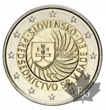 SLOVAQUIE-2016-2 EURO COMMEMORATIVE-FDC
