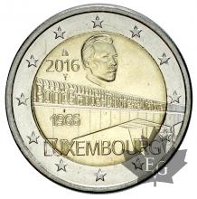 LUXEMBOURG-2016-2 EURO COMMEMORATIVE-FDC