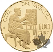 VATICAN-2016-100 EURO OR-PROOF