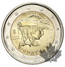 ITALIE-2016-2 EURO COMMEMORATIVE-DONATELLO-FDC
