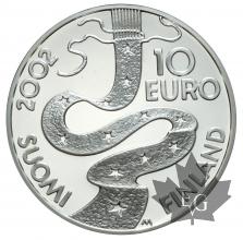 FINLANDE-2002-10 EURO-ARGENT-FDC
