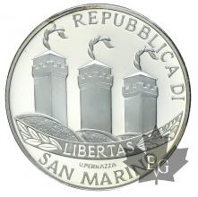 S. MARIN-2002-10 EURO ARGENT- PROOF