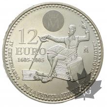 ESPAGNE-2005-12 EURO ARGENT-FDC