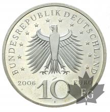 ALLEMAGNE-2006-10 EURO ARGENT-SCHINKEL-FDC