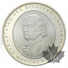 ALLEMAGNE-2004-10 EURO ARGENT-MORIKE-FDC