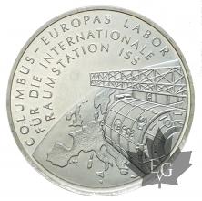 ALLEMAGNE-2004-10 EURO ARGENT-COLUMBUS-FDC
