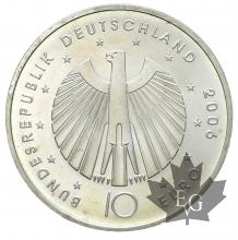 ALLEMAGNE-2006-10 EURO ARGENT-FOOTBALL-FDC