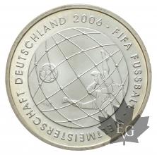 ALLEMAGNE-2005-10 EURO ARGENT-FIFA-FDC