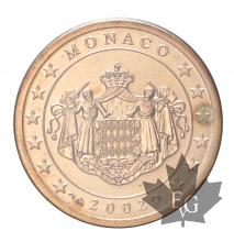 MONACO-2002-2 CENTIMES-FDC
