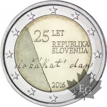 SLOVENIE-2016-2 EURO COMMEMORATIVE-REPUBLIKA SLOVENIJA-FDC