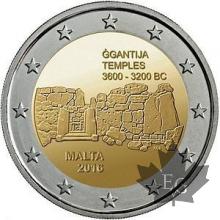 MALTE-2016-2 EURO COMMEMORATIVE-Gigantia-FDC