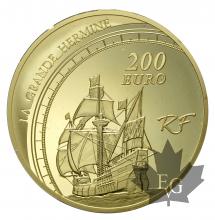 FRANCE-2011-200 EURO OR-Jacques Cartier-PROOF