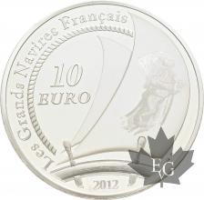 FRANCE-2012-10-Euro-L&#039;HERMIONE-Grands-Navires-Français-PROOF-BE