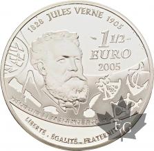 FRANCE-2005-1-Euro-1/2-Le-Tour-du-Monde-en-80-jours-PROOF-BE