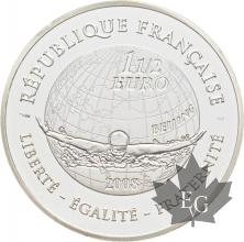 FRANCE-2008-1-EURO-1/2-Jeux d&#039;Eté-NATATION-PROOF-BE