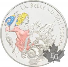 FRANCE-2003-1-Euro-1/2-La-Belle-au-Bois-Domant-PROOF-BE