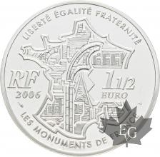 FRANCE-2006-1 Euro 1/2-ARC-DE-TRIOMPHE-PROOF-BE