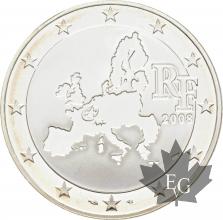 FRANCE-2008-1-Euro-1/2-EUROPEAN-MINTMARK-PROOF-BE