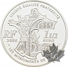 FRANCE-2006-1-Euro-1/2-Dômes-des-Invalides-PROOF-BE