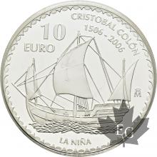 ESPAGNE-2006-10-EURO-V-CENTENAIRE-COLOMBO-NINA-PROOF-BE
